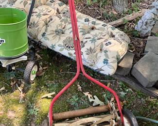 Outdoors in back of the house - Mower