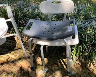 Outdoors in back of the house - Chair & stool