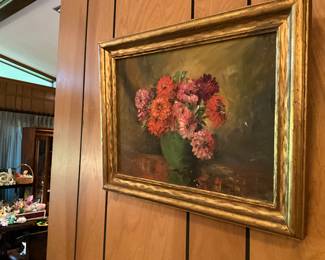 Painted picture - framed