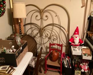 Christmas items, Twin bed headboard & footboard