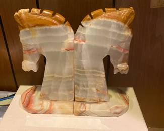 Office area - onyx bookends