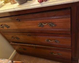 Chest with marble top