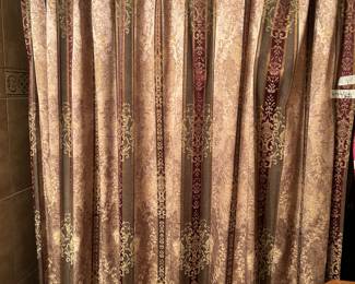 Shower curtain, hooks/ liner and rod