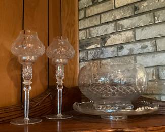 Items on top of curio cabinet in den area