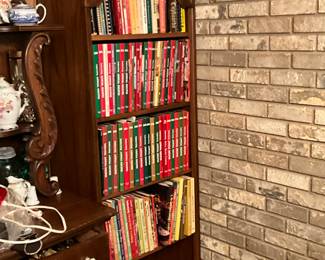 Kitchen - cookbooks in shelf unit