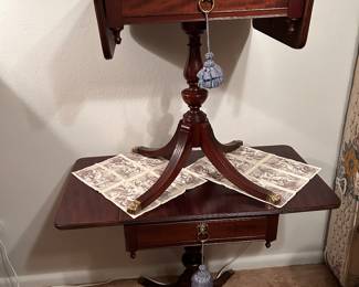 Second table with ends down