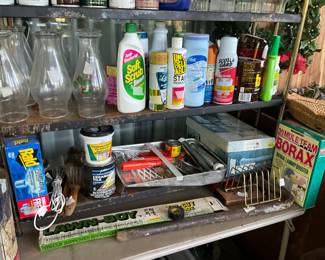 More cleaning supplies, paint supplies & more