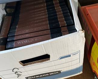 2 boxes of World Book encyclopedias - full set