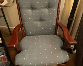 Wooden rocking chair