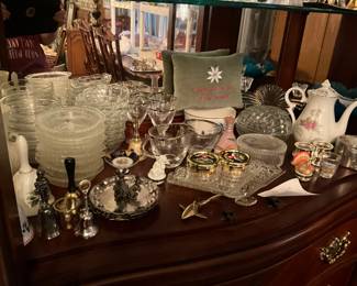 Items in China cabinet