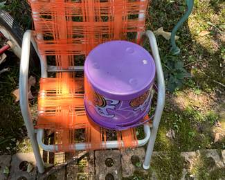 Outdoors in back of the house - Child’s chair