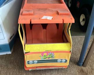 Vintage child’s Barbie bus