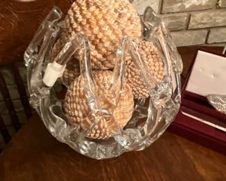 Beautiful glass blown container