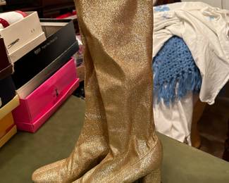 Gold boots - size 6.5
