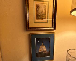 Pictures in formal living room