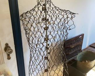 Antique adjustable dress form