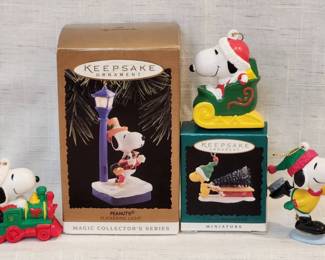 5 Hallmark Keepsake Ornaments Peanuts