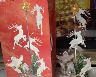 Acrylic Lighted Santa