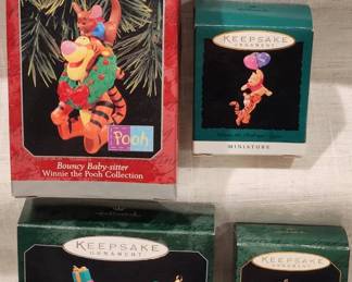 4 Hallmark Keepsake Ornaments Winnie The Pooh