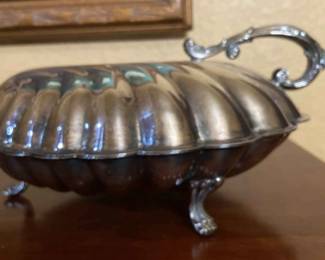 Clam Shell Footed Serving Tray