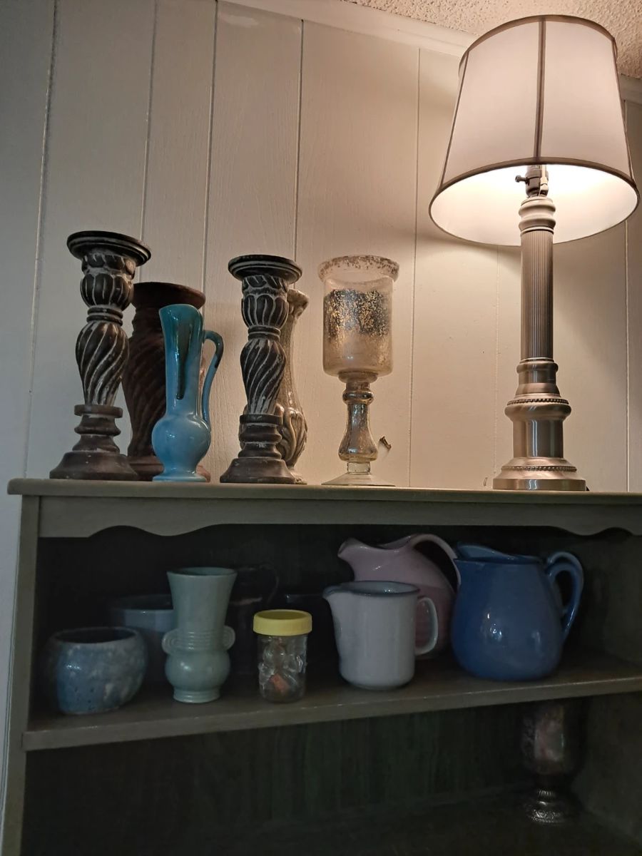 Pottery and candle holders