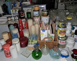 So many candles and so much paint