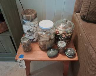 Buttons and shells and more