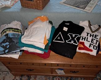 Sports jerseys and some single stitch t-shirts