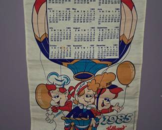 1985 Rice Krispies fabric calendar