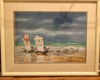 Framed print numbered and signed by Kathleen Denis