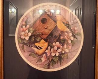 Framed print signed by Carolyn Shores Wright