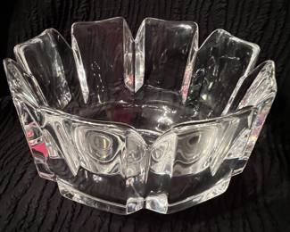 Orrefors lead crystal bowl (signed)