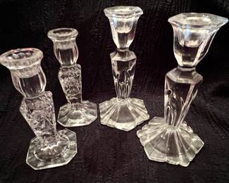 Crystal candlesticks