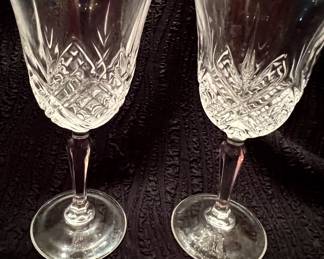 Crystal wineglasses