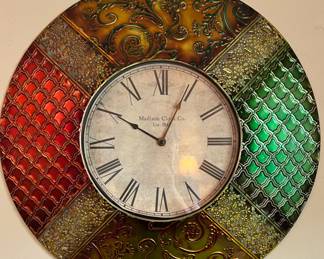 Madison Clock Co. metal wall clock