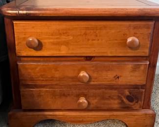 Wood nightstand