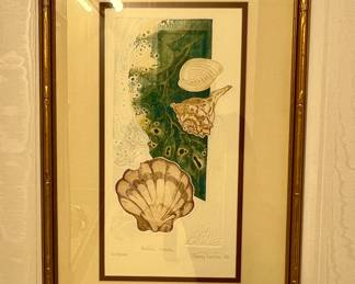 Framed print numbered and signed by Tianey Tiemec