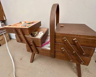 Vintage sewing cabinet