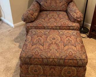  02 Baker Armchair With Ottoman