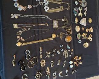 Costume Jewelry Earrings, Pins, Necklaces, Bracelets, Rings