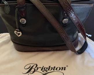 Brighton Dark Leather Handbag