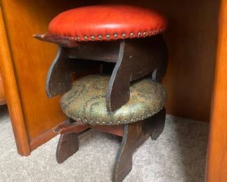 Vintage turtle foot stools 
