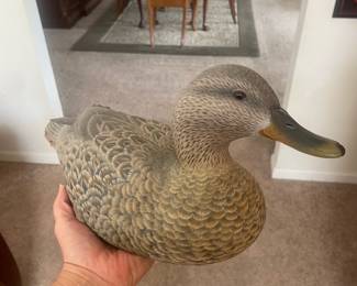 Carved wood decoy 