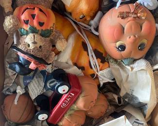 Vintage Halloween decor 