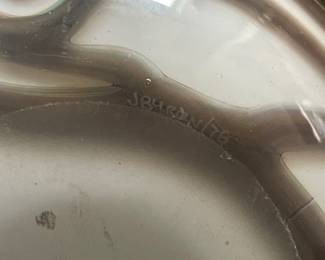 J. Byron art glass vase 1978