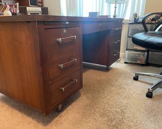 Mcm walnut desk laminate top