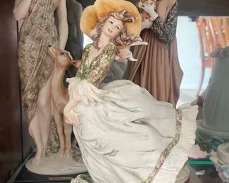 Several Giuseppe Armani statues figurines