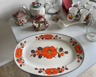 japan platter enamel