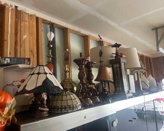 Lots of variety of lamps