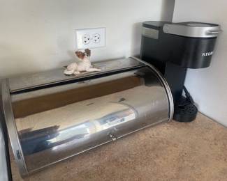 Kuerig chrome bread box